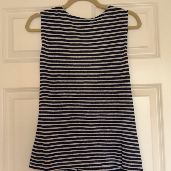 Banana Republic linen blend “wrap” top - Picture 2 of 4